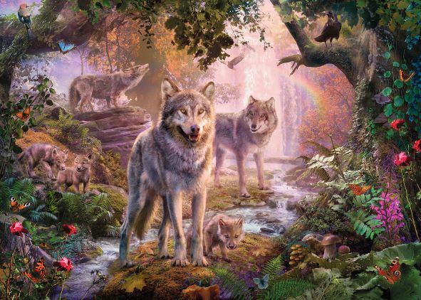 1000 pc Puzzle - Summer Wolves