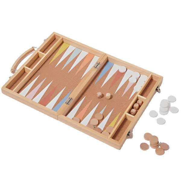 Wooden Backgammon Majorelle