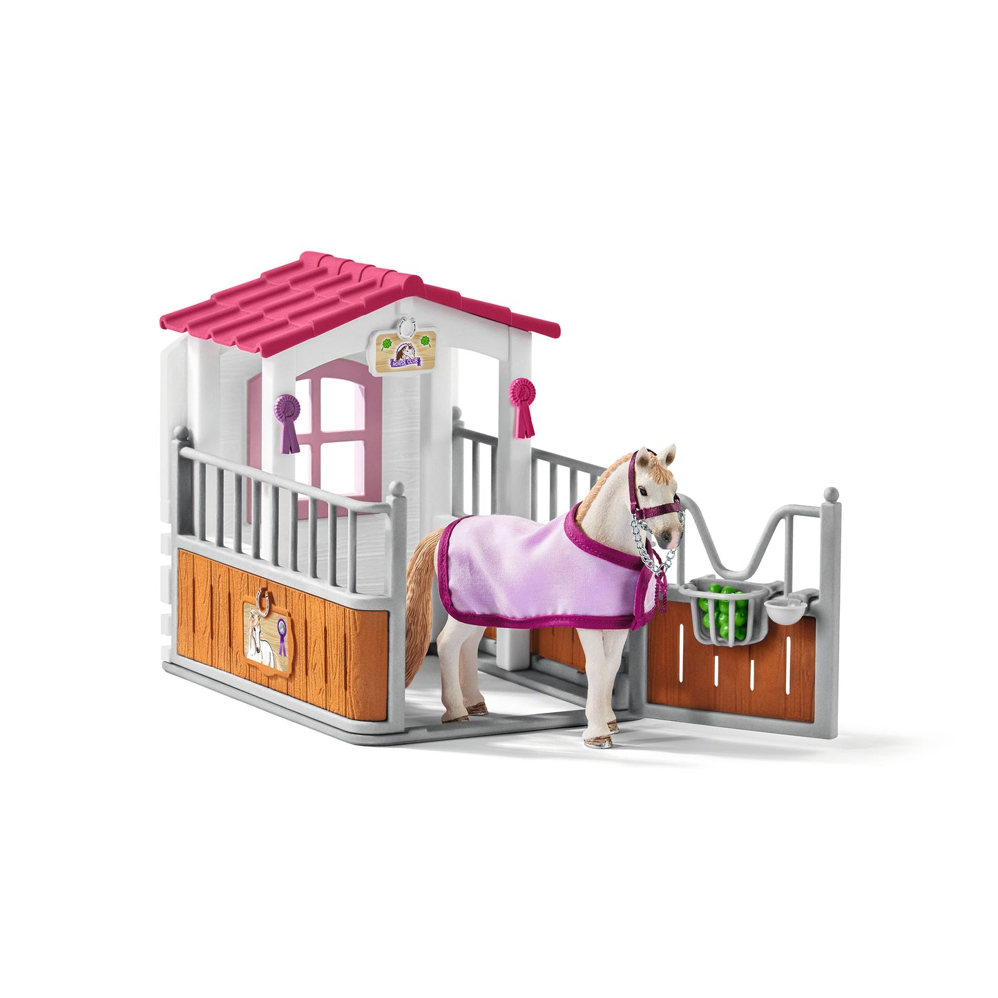 Horse Stall with Lusitano Mare Set