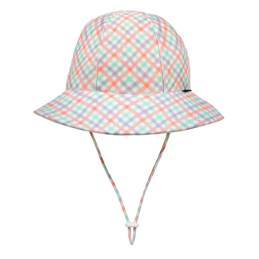 Ponytail Bucket Swim Hat - Gingham