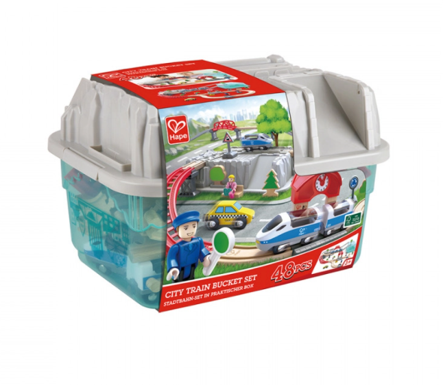 City Train Bucket Set 48pcs