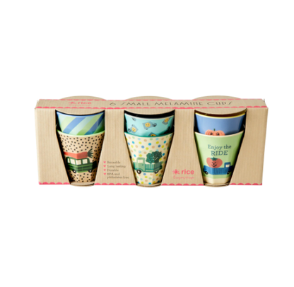 Melamine Kids Cups Set  - Happy Cars