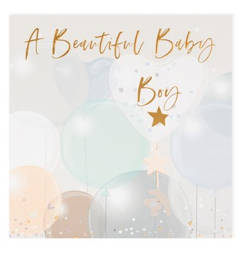 A Beautiful Baby Boy Card