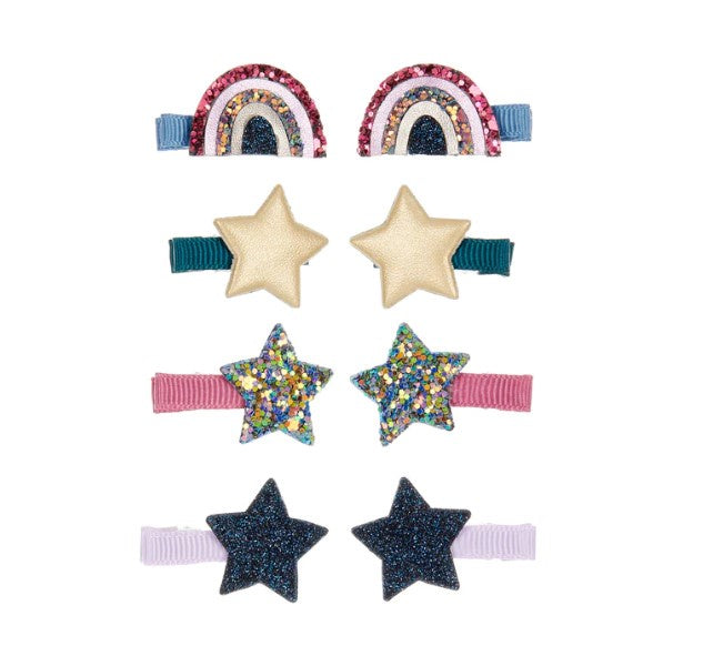 Rainbow Star Clips - Hooray
