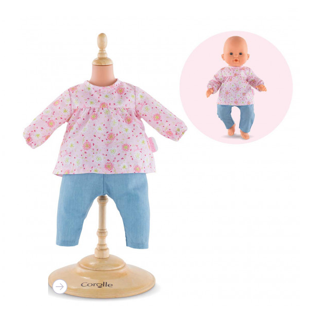 Dolls clothing - 12" blouse and pant