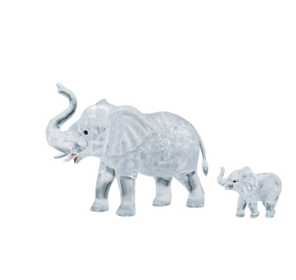 46 pc Crystal Puzzle - 2 Elephants