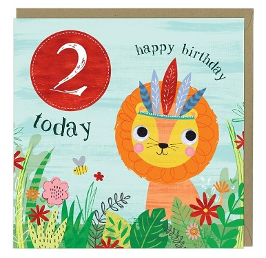 Whistlefish Age Card with foil - Jungle