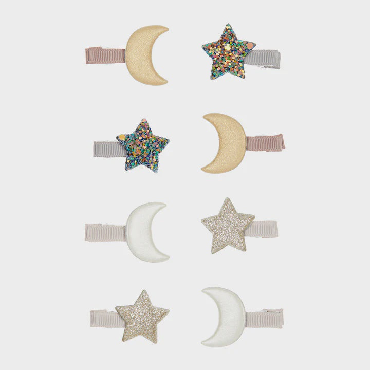Star Moon Mini Clips - Forest