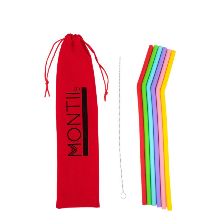 Silicone Straw Set - Fruity Pop