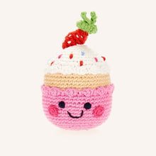 Friendly Strawberry Cupcake Rattle
