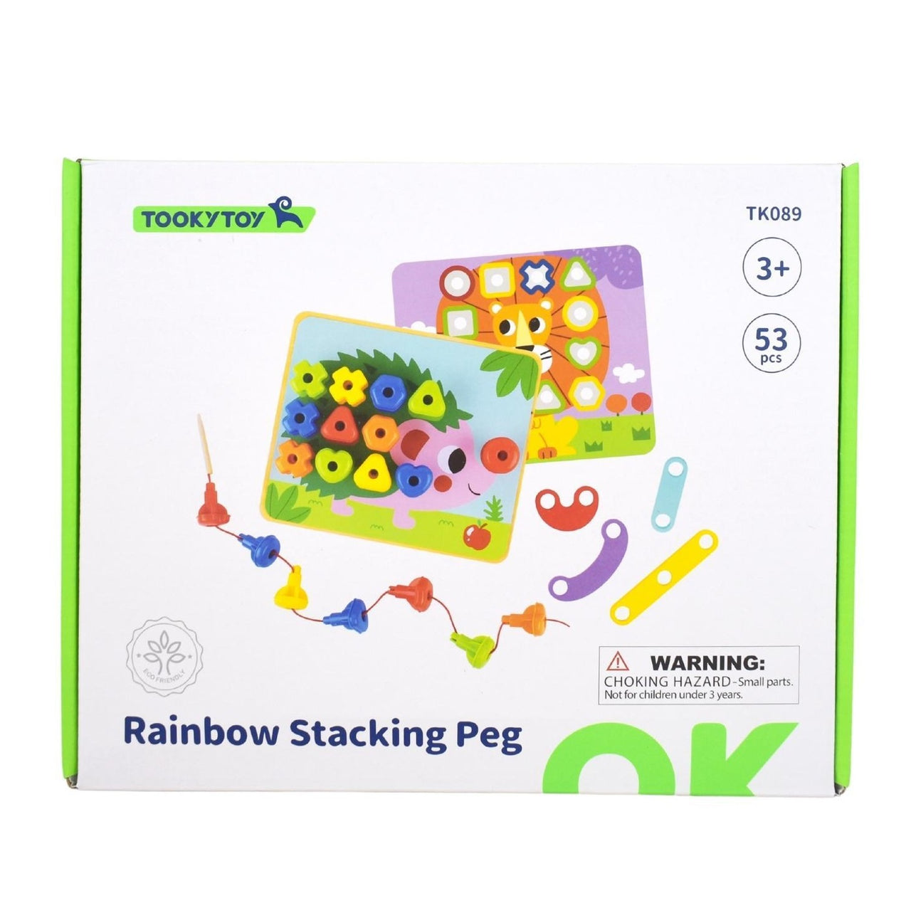 Rainbow Stacking Pegs