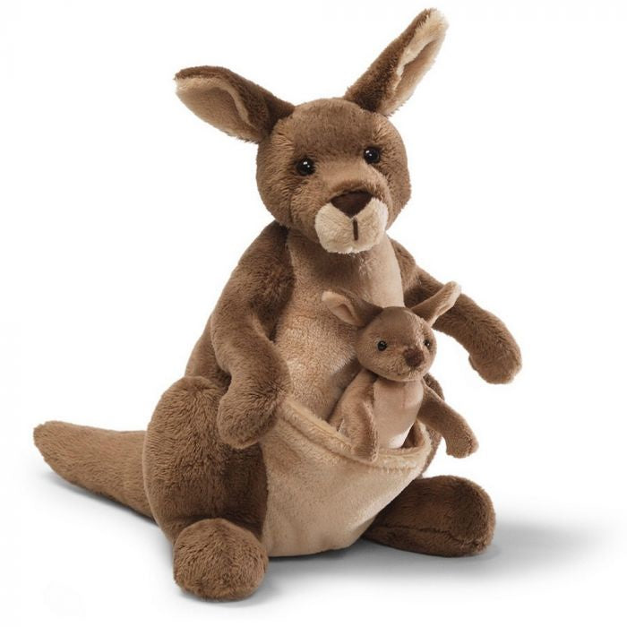 Jirra Kangaroo with Joey - 25cm