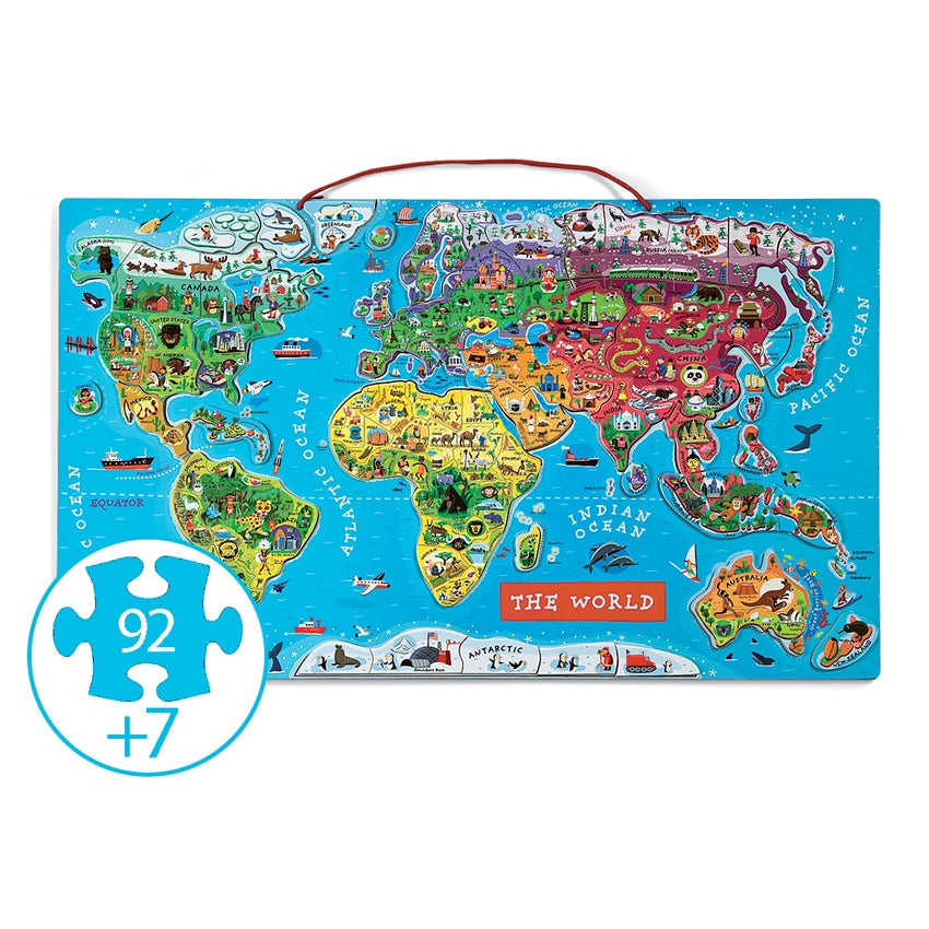 Magnetic World Map Puzzle