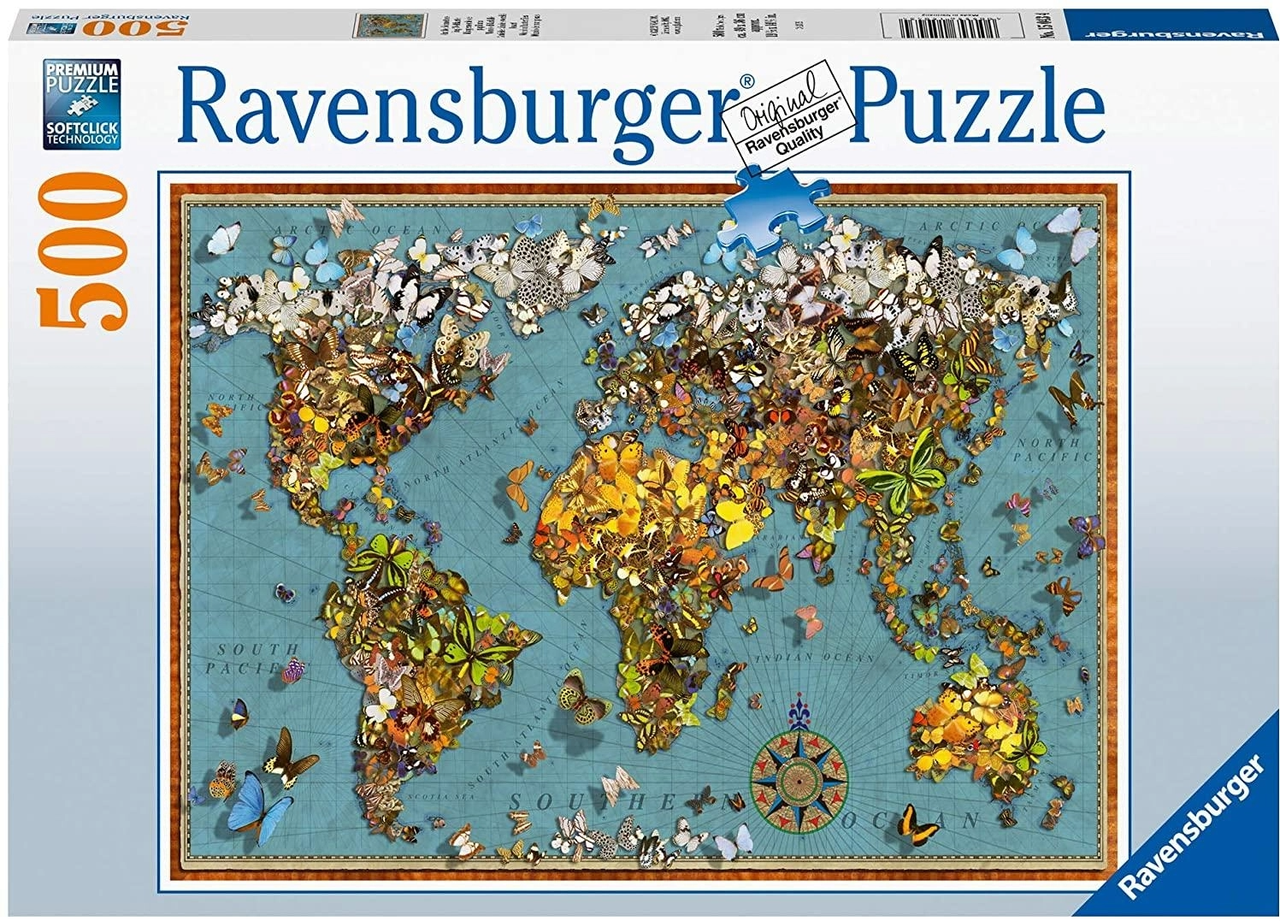 500 pc Puzzle - World of Butterflies