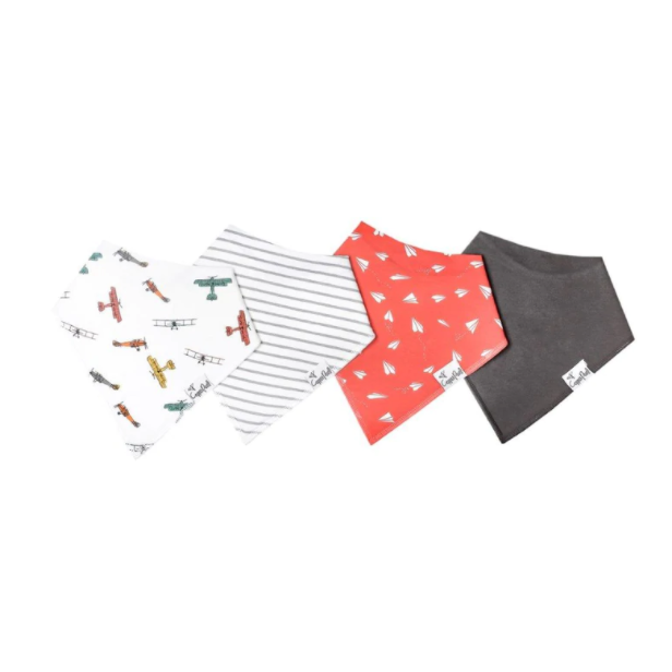Bandana Bibs 4 Pk - assorted