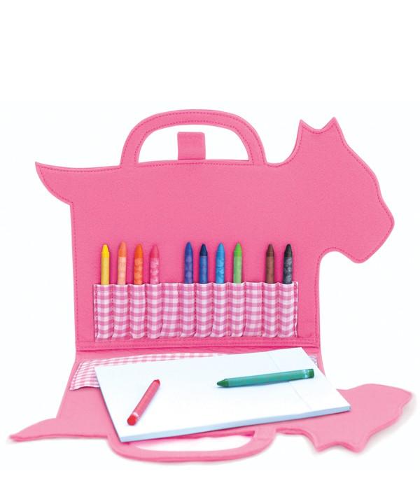 Fuzzytown ArtFolio Felt Book with 12 crayons