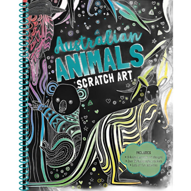 Animals of Australia Scratch Art