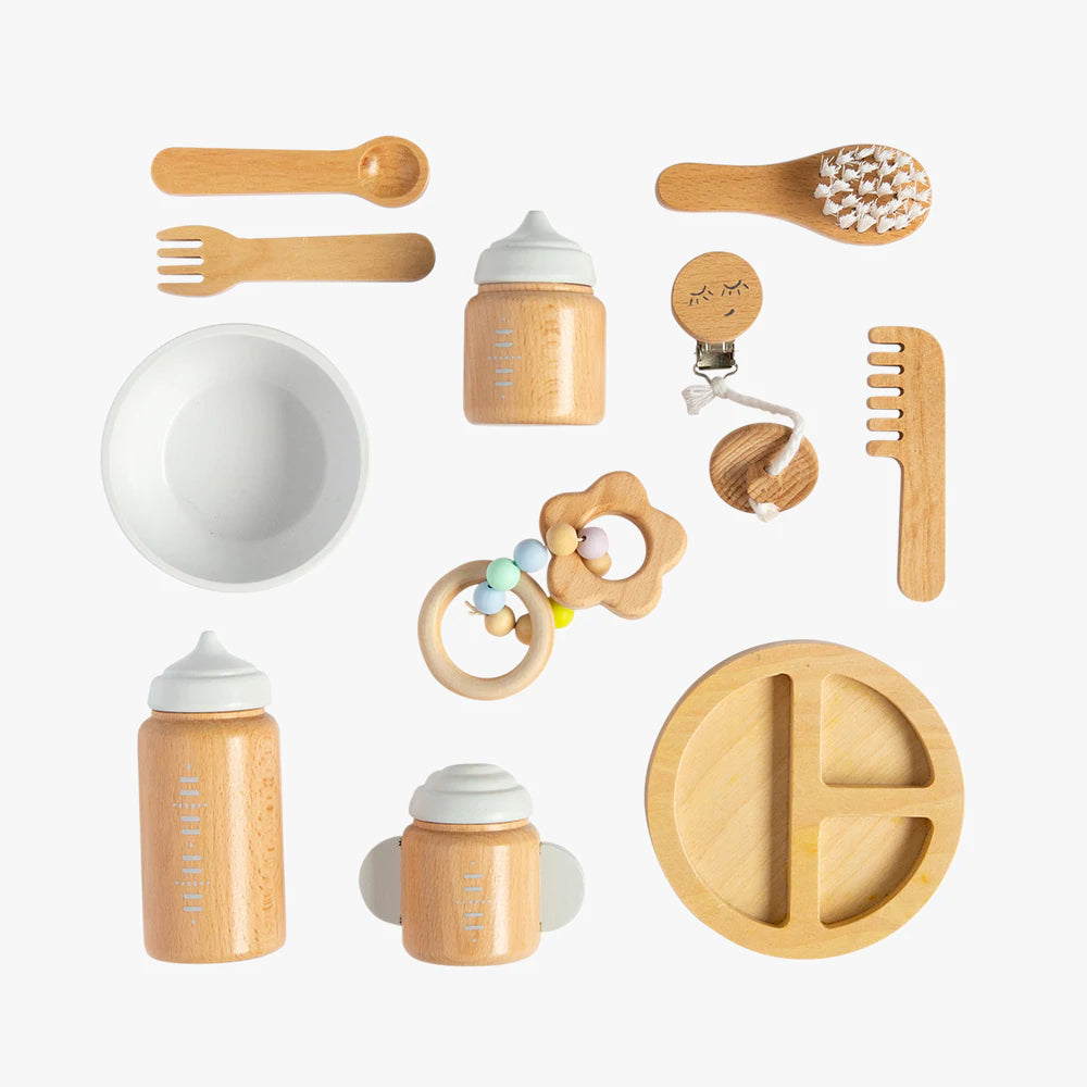Doll accessories kit - wooden