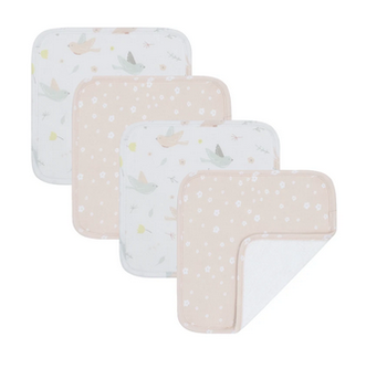 Wash Cloths - 4 pk assorted