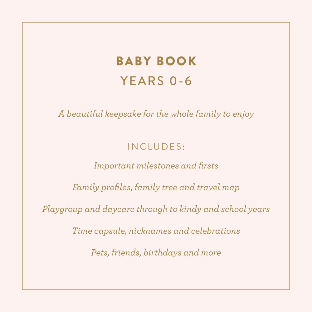Baby Book - Gift boxed, Birth-6 Years - assorted