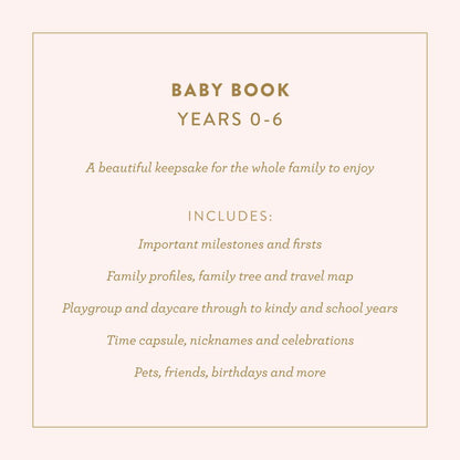 Baby Book - Gift boxed, Birth-6 Years - assorted