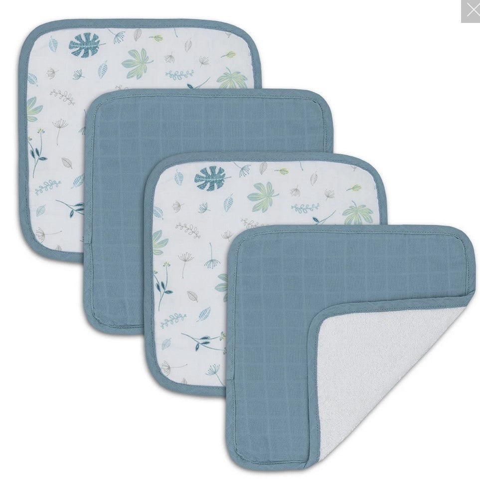 Wash Cloths - 4 pk assorted