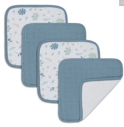 Wash Cloths - 4 pk assorted