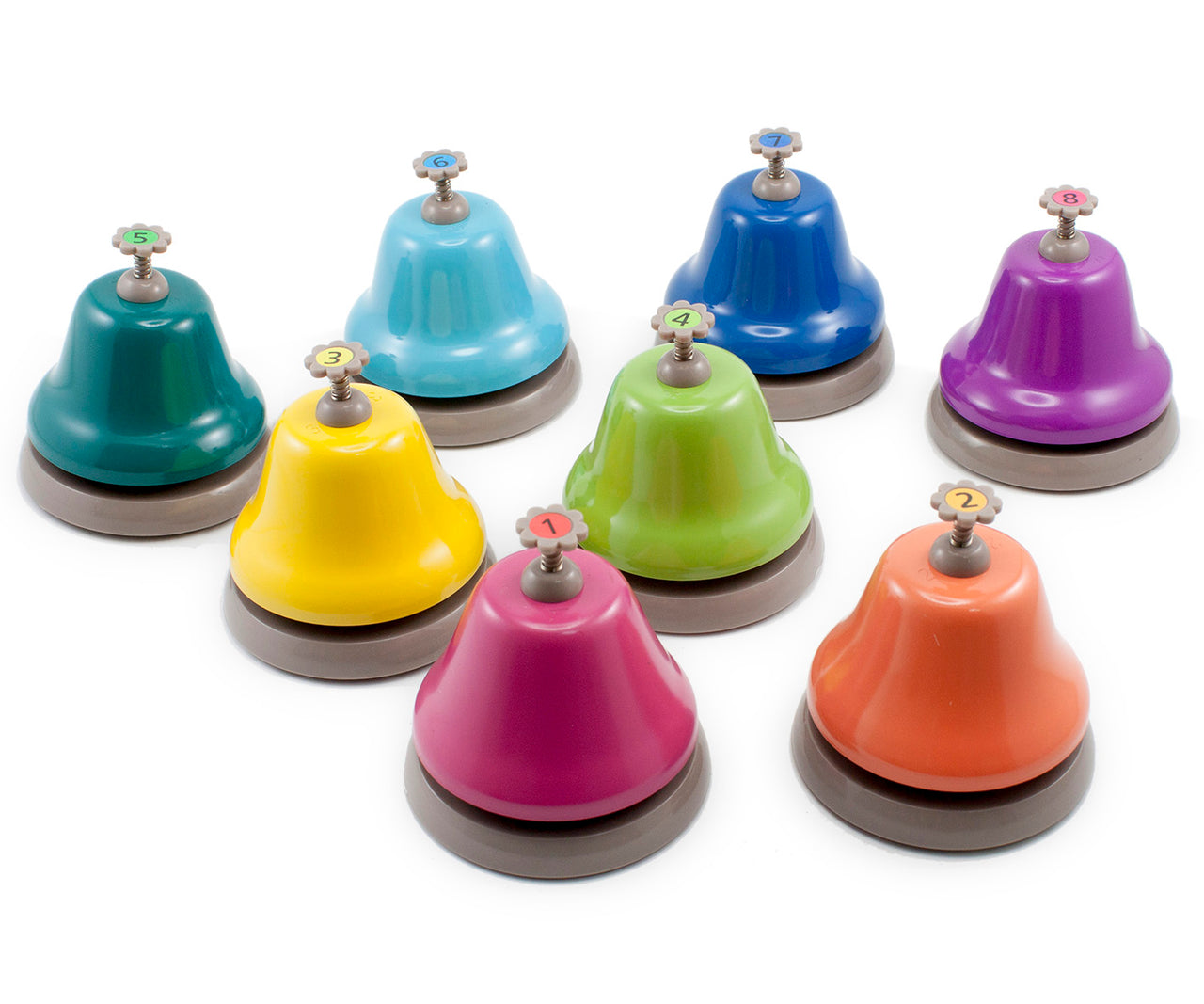 Rainbow Music Desk Bells - 8pc