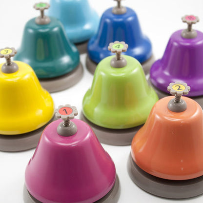 Rainbow Music Desk Bells - 8pc