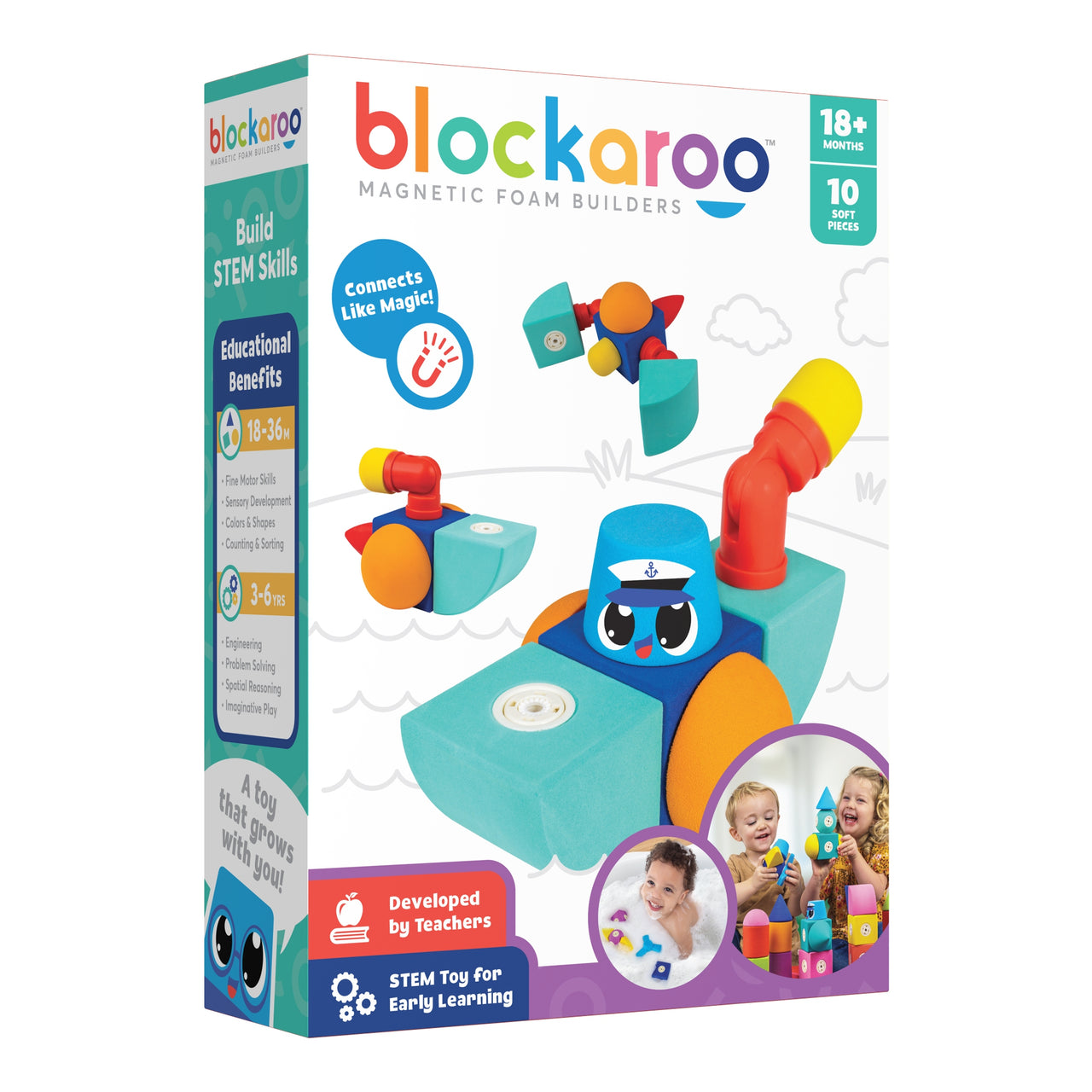Blockaroo Tug Boat 10pc