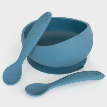 Silicone Suction Bowl Set with Two Spoons