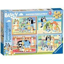 Bluey Gotta Be Done! 4 x 42 pc Puzzle Bumper Pack