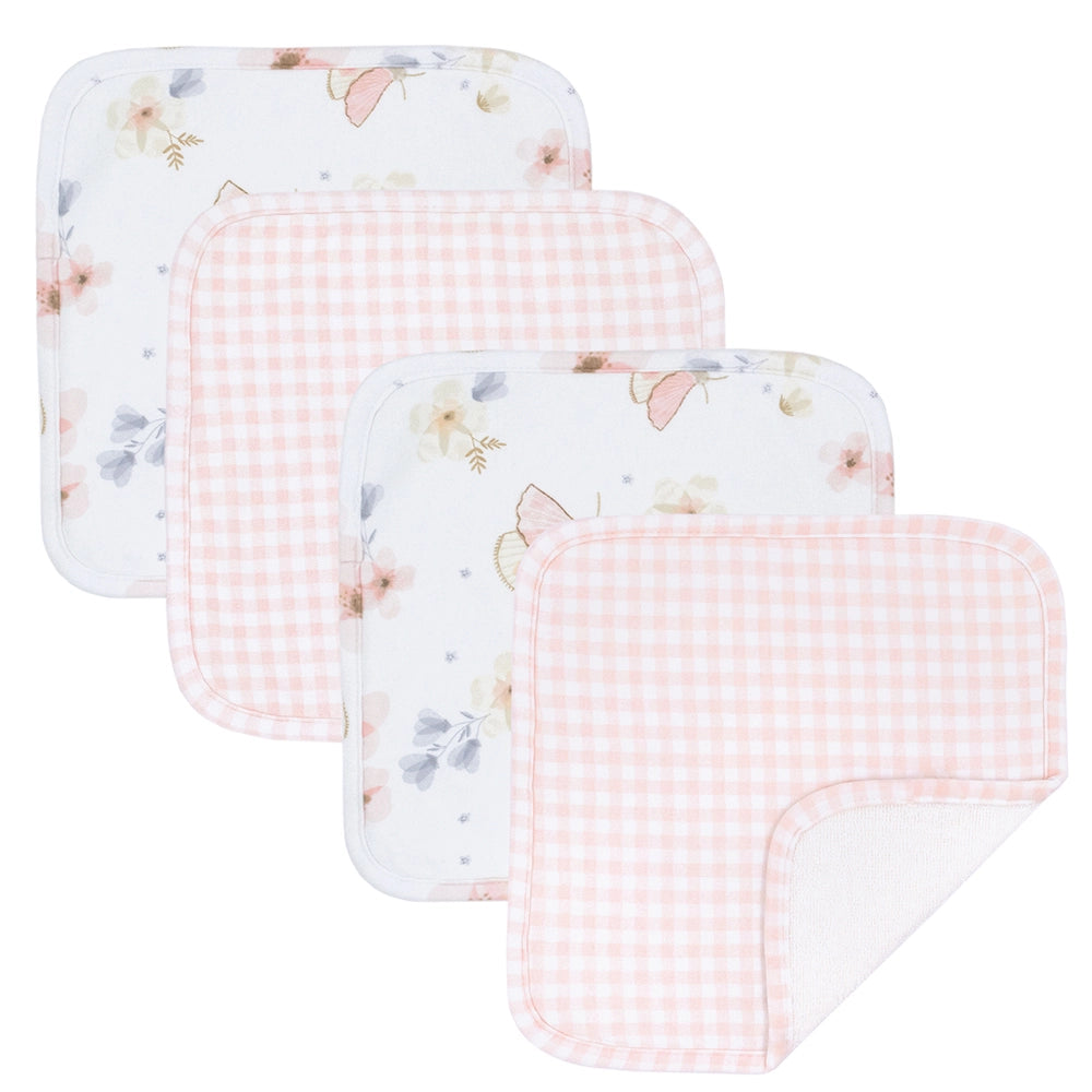 Wash Cloths - 4 pk assorted