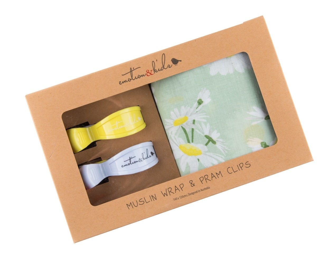 Muslin Wrap & Pram Clips Set