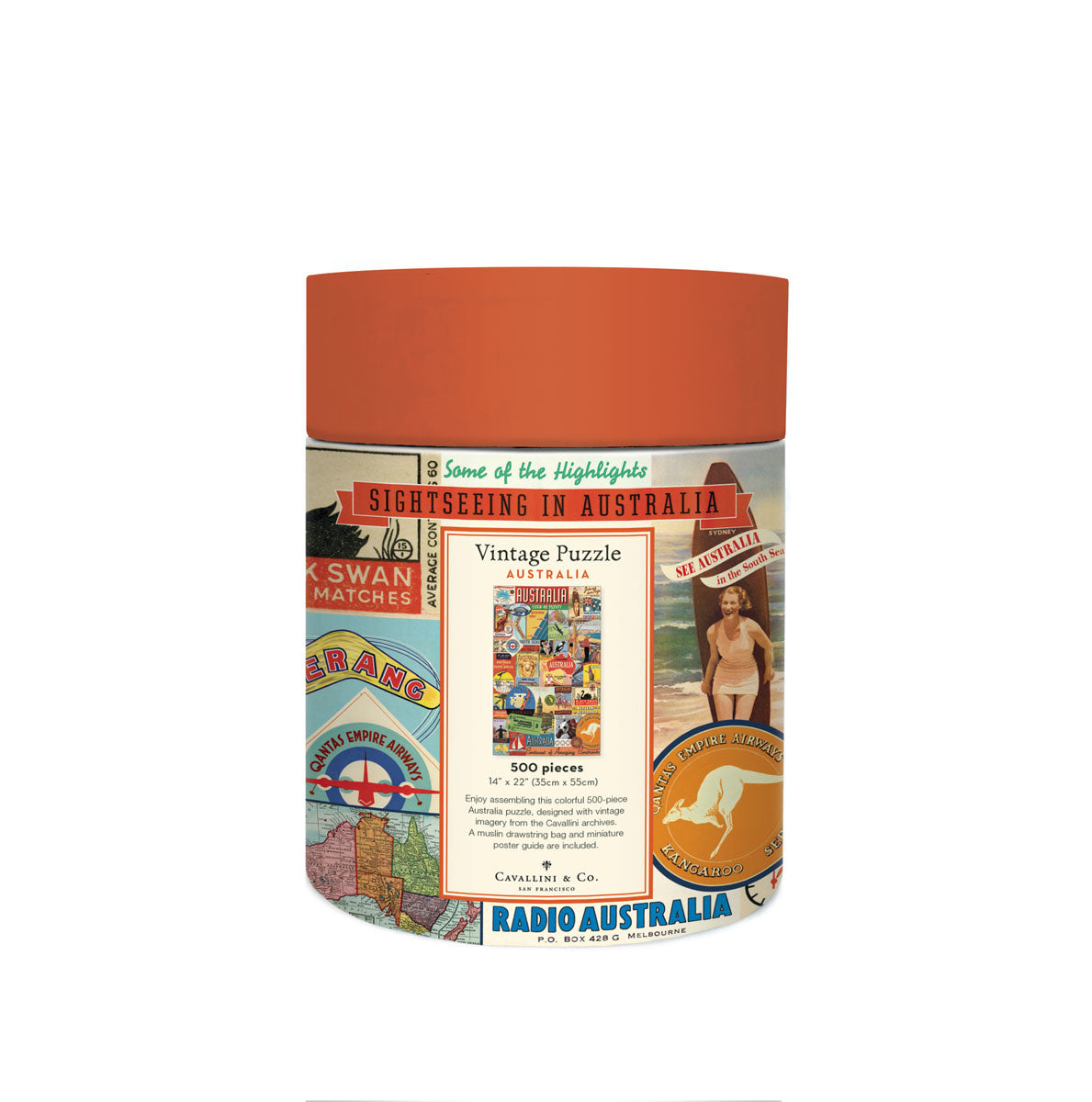 500 pc Vintage Puzzle €“ Australian Collage