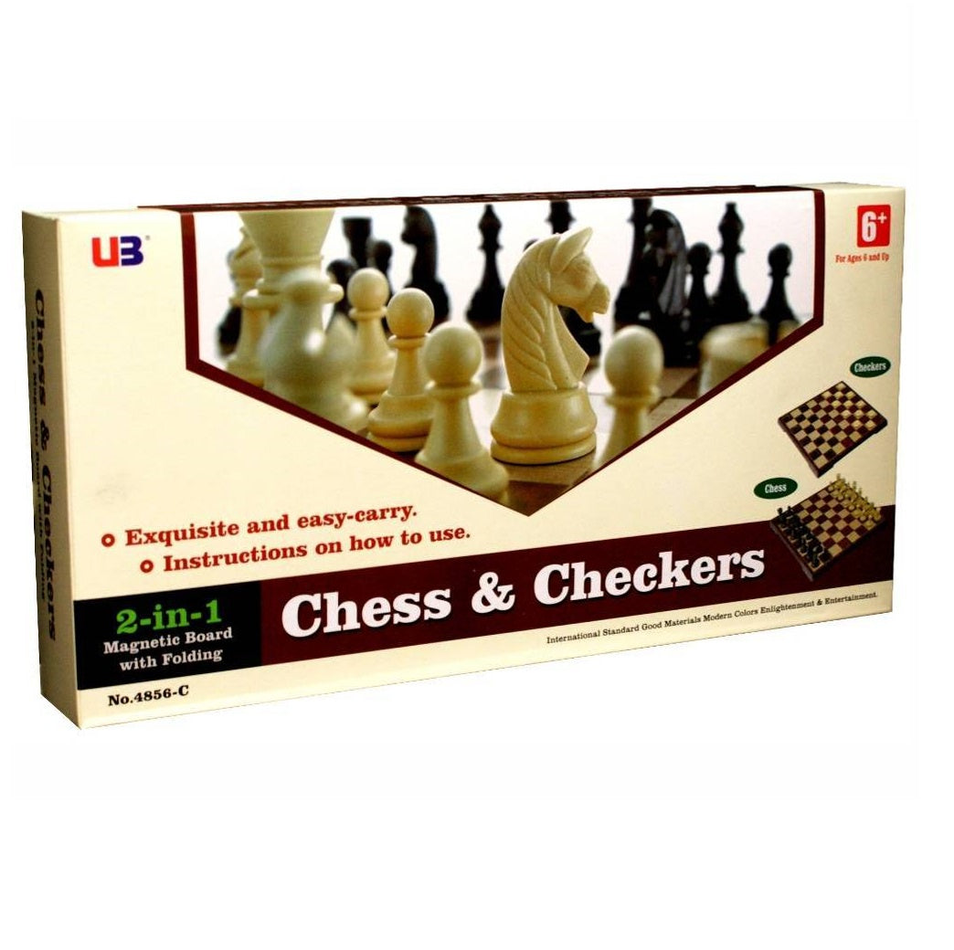 Magnetic Chess & Checkers 12"