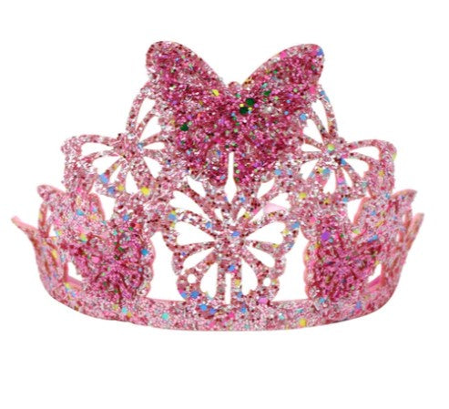 Romantic Ballet Soft Glitter Butterfly Crown