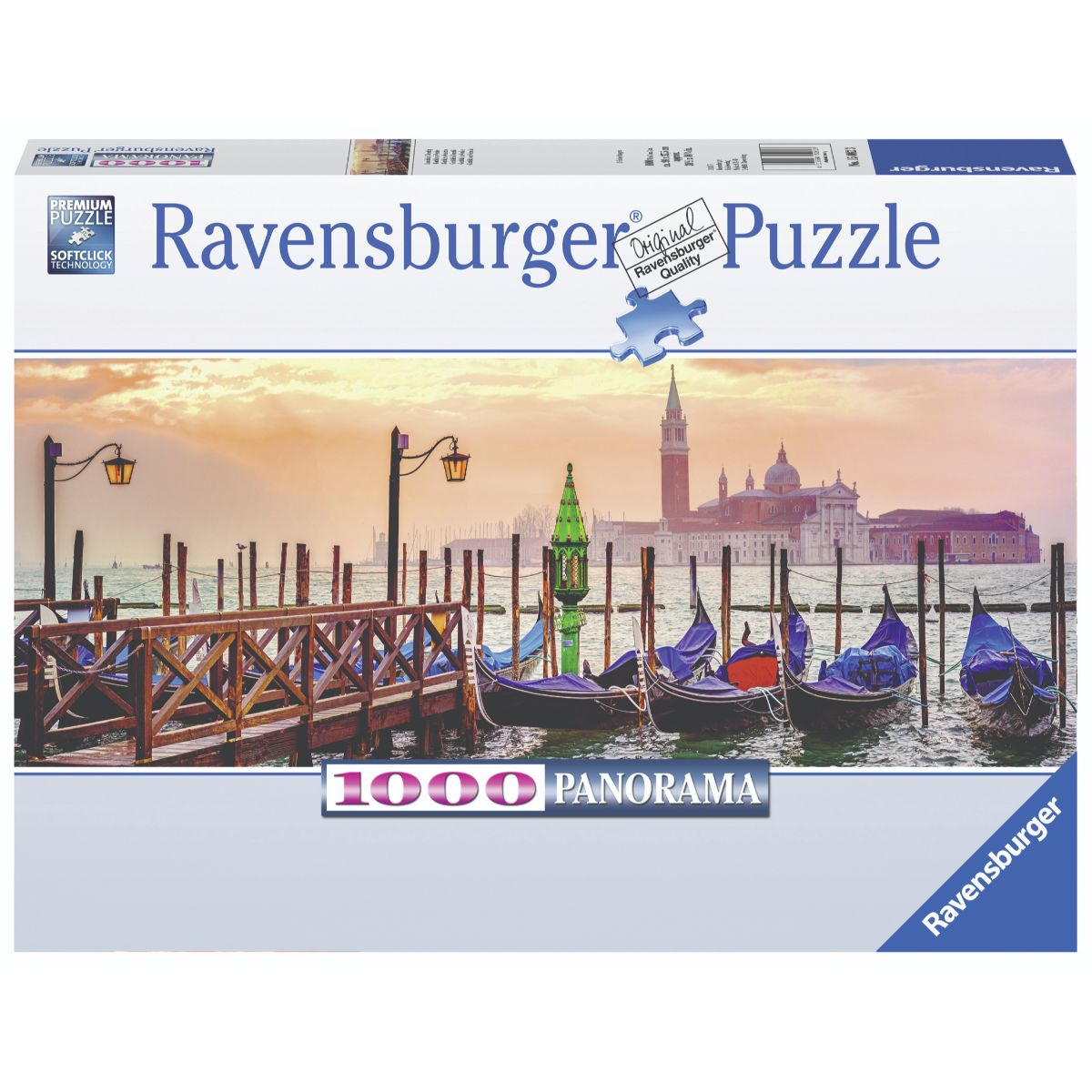 1000 pc Puzzle - Gondolas in Venice