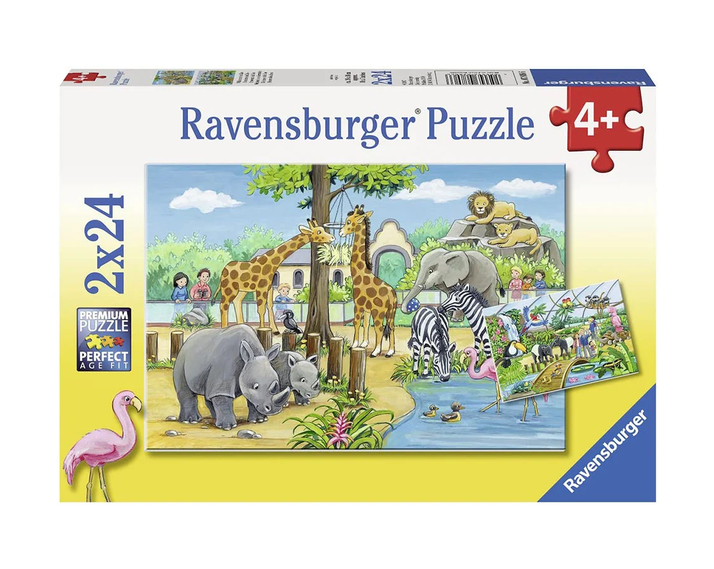 2 x 24 pc Puzzle - Welcome To The Zoo