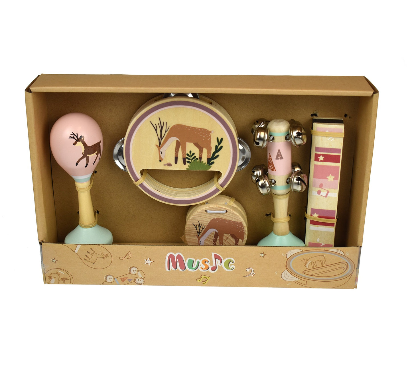 Calm & Breezy  - Woodland 5pc Musical Set
