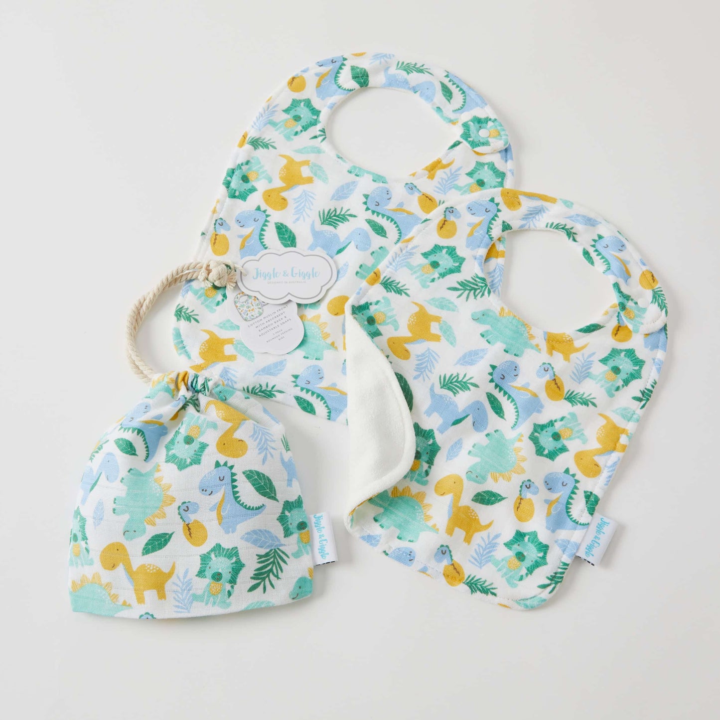 Muslin Bibs 2 pack - Assorted