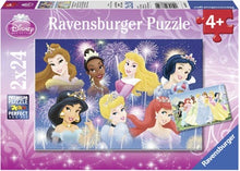 2 x 24 pc Puzzle - Disney Princess Gathering