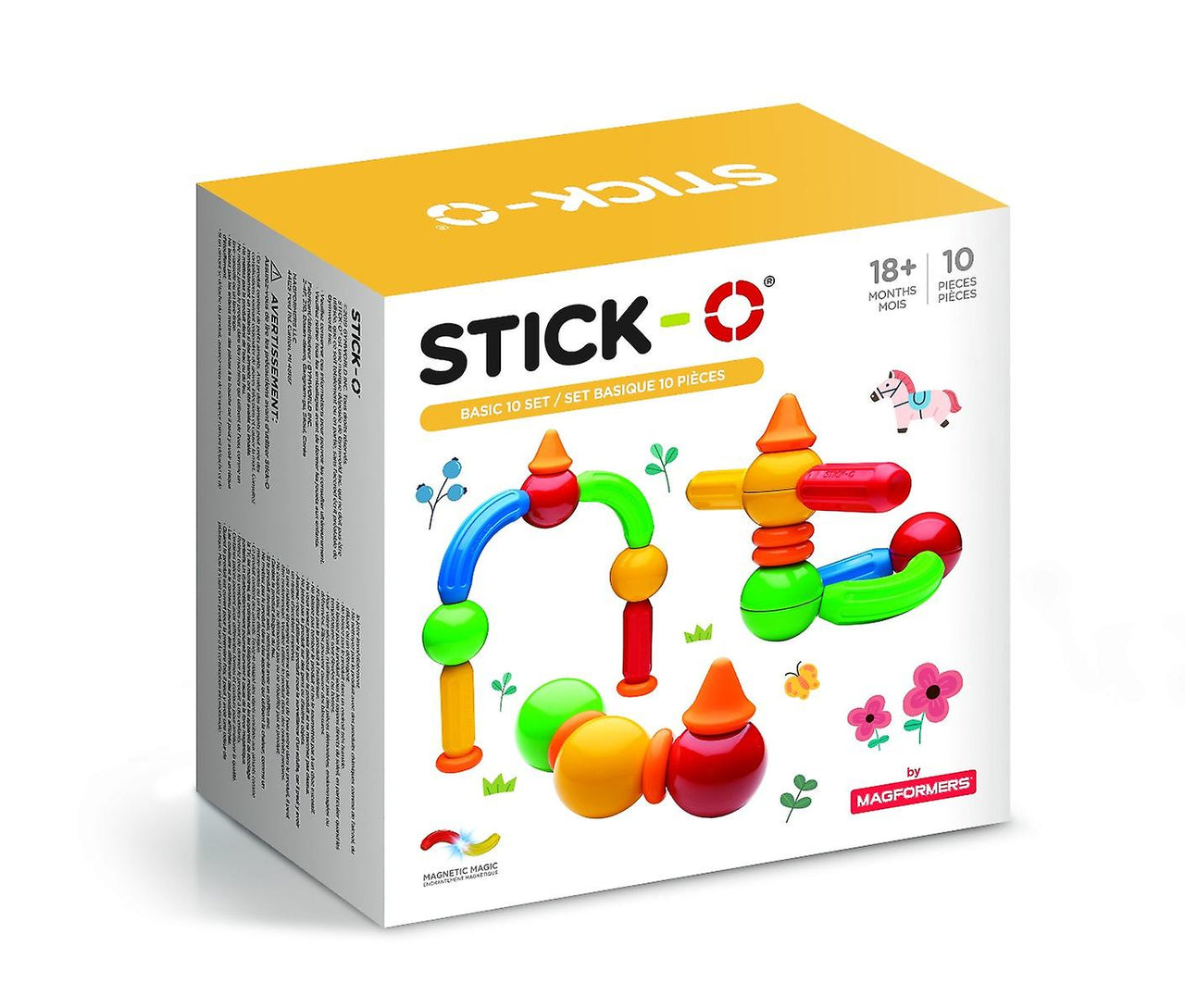 Stick-O Magnetic Blocks - Set Basic 10 pc