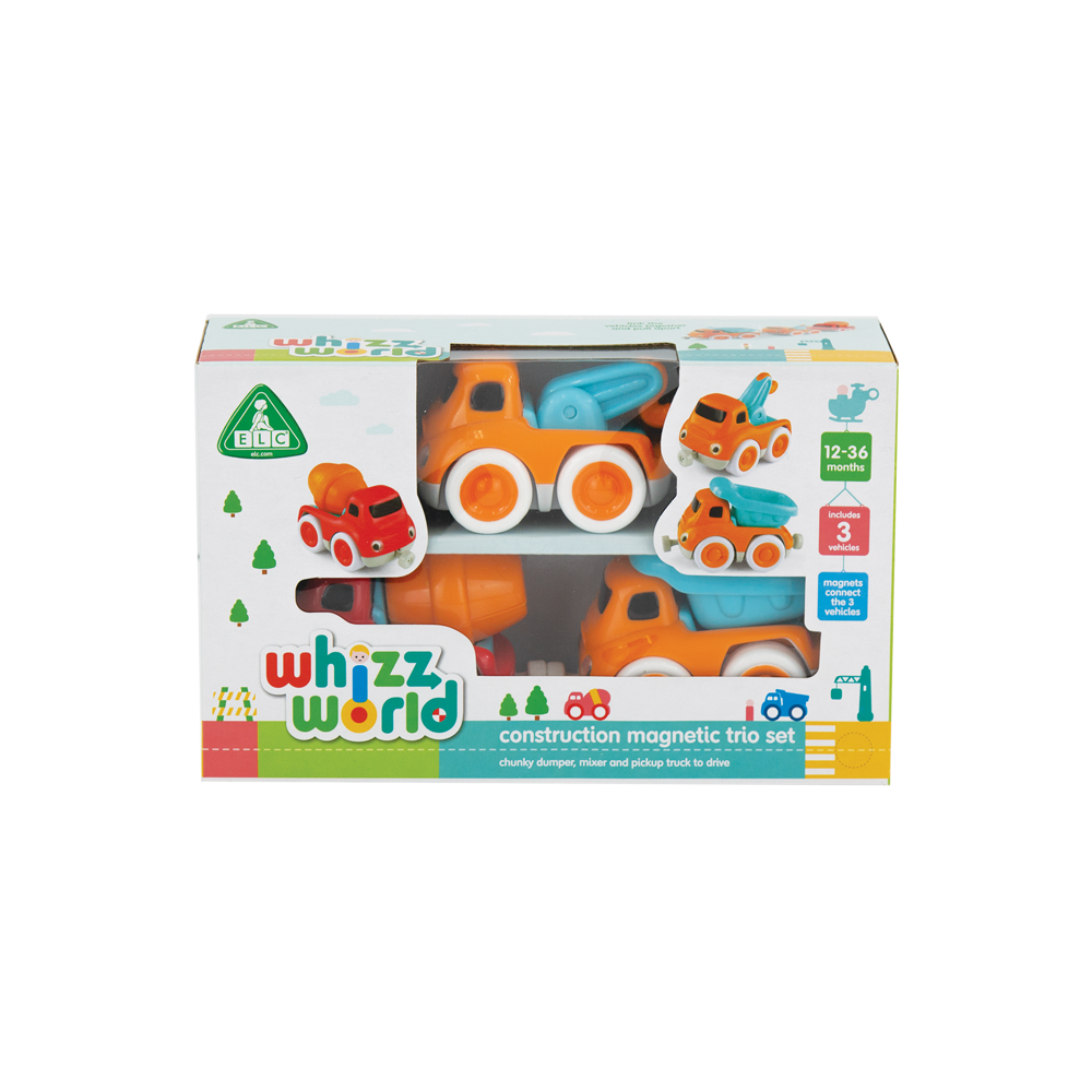 Whizz World Construction Magnetic trio set