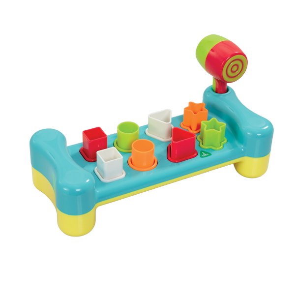 Shape sorting hammer bench