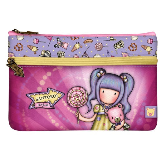 Gorjuss Flat Pencil Case with Pocket