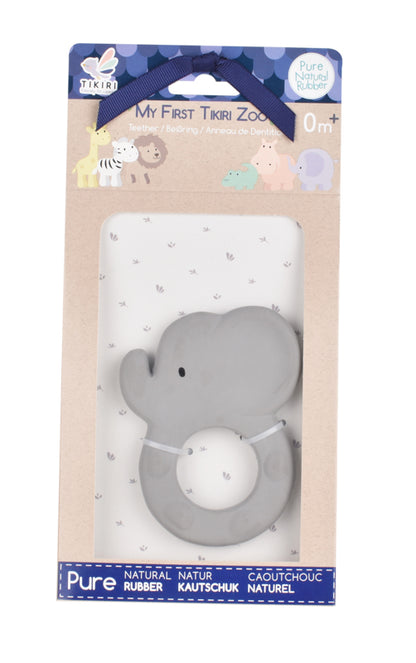 Flat Animal Teether - Natural Rubber