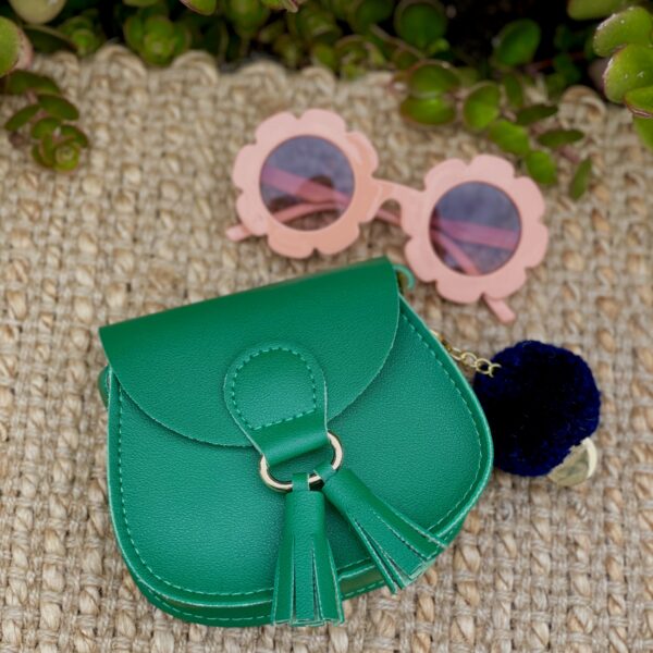 Milly Small Shoulder Bag with Pom Pom