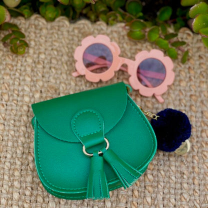 Milly Small Shoulder Bag with Pom Pom