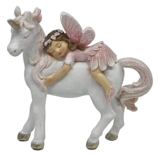 Flower Garden Sleeping Fairy with Unicorn